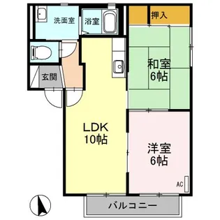ポートストーク E【2階】の間取り