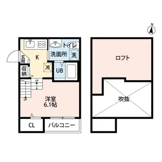 福岡県福岡市早良区賀茂2【アパート】の間取り