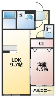 熊本県菊池郡菊陽町大字津久礼【アパート】の間取り