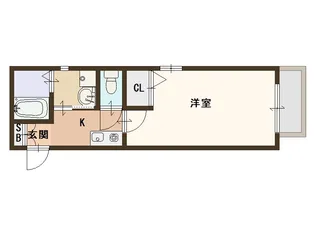 大阪府大阪市西成区岸里東1【アパート】の間取り