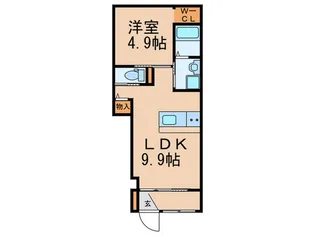 グレースヤナセII【1階】の間取り