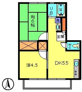 アーバンホームホリエ【3階】の間取り
