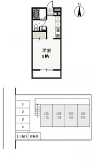 ピュア・ライフ【1階】の間取り