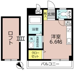吉永ビル鼓が滝駅前【3階】の間取り