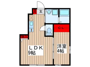 ヴィレッティーナ大和田【1階】の間取り