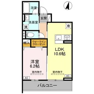 TORISIAS ゆいの杜6丁目 C棟【2階】の間取り
