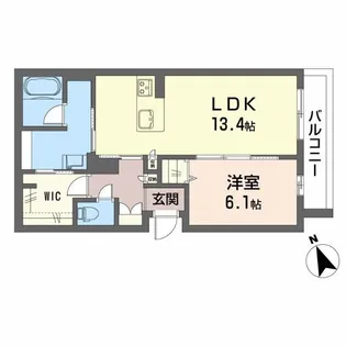 フェリスエスパシオ【3階】の間取り