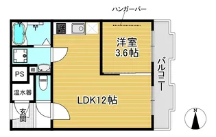 百万遍ハイツ【2階】の間取り