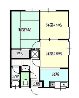 さくらハイツ【1階】の間取り
