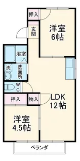 コーポ藤【1階】の間取り