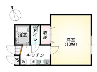 ラフィネ千秋城下町【2階】の間取り