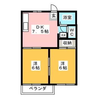 コートビレッジジュン E棟【2階】の間取り