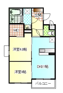 ブランドール【1階】の間取り