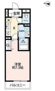 アンプルール・リーブルG【1階】の間取り