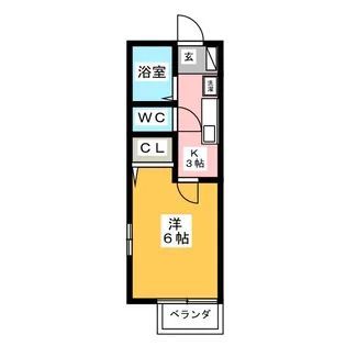 ペイサージュB【2階】の間取り