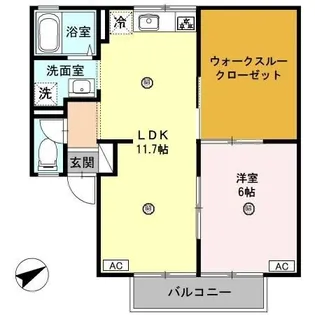 サンパティーク松本 A棟【2階】の間取り