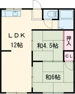 パークハイツ杁ケ島【1階】の間取り