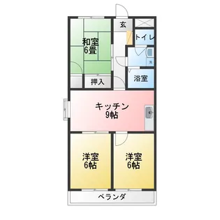 グリーンヒルズ【4階】の間取り