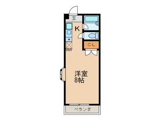 上野ハイツ【1階】の間取り