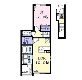 ベルカーサIII【2階】の間取り