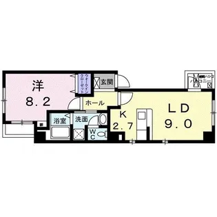 フレーヴォ青山【3階】の間取り