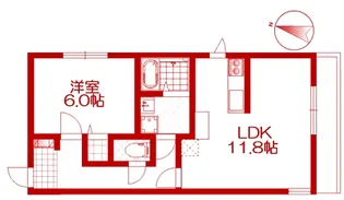 クレシア西谷【2階】の間取り