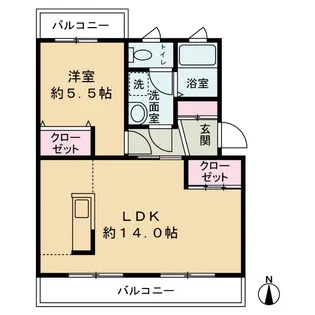 メルベーユ【2階】の間取り