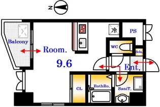 家納喜本川館【9階】の間取り