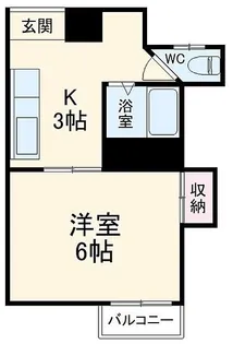 エクレールK鶴巻【2階】の間取り