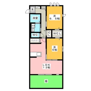 パーチェ丸の内【1階】の間取り