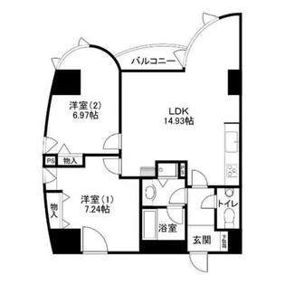21コートマルナカ【8階】の間取り