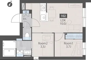 Nerima calme【1階】の間取り