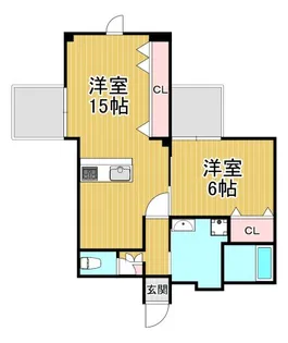 エバーグレイス塚口【3階】の間取り