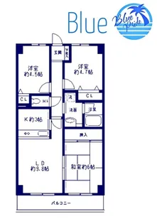 グレイスコート二俣川弐番館【4階】の間取り