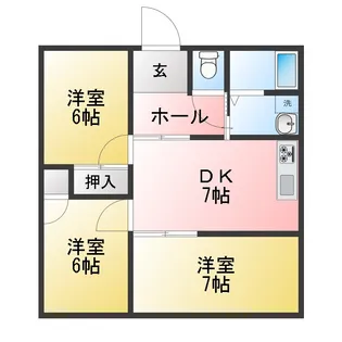 OHTAハイツ【2階】の間取り