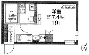 アヴァンタージュ恵比寿【1階】の間取り