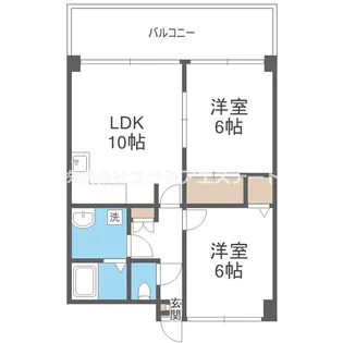 ジオナ塚本【9階】の間取り