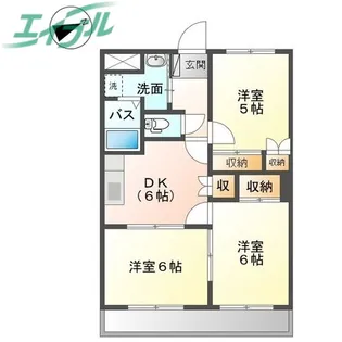 エスポワールG【2階】の間取り