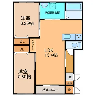 Erde【2階】の間取り