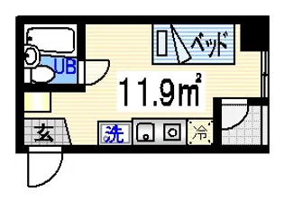 アスプロパラティ83【5階】の間取り