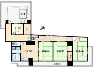 メゾン中川II【10階】の間取り