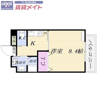 ルラシオン江戸橋【6階】の間取り