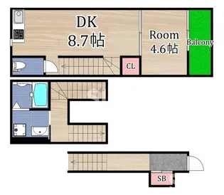 CASAASTERIA GAMO(カーサアステリアガモウ)の間取り