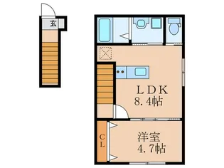 オルテンシア苅田【2階】の間取り