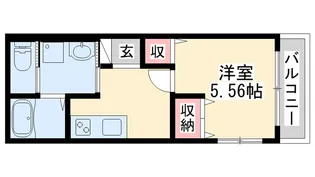 オーパス北在家【2階】の間取り