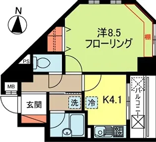 Orb Village【8階】の間取り