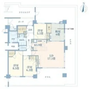 あざみ野ヒルズ【1階】の間取り