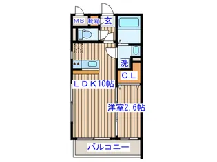 サンシャイン太子堂【1階】の間取り