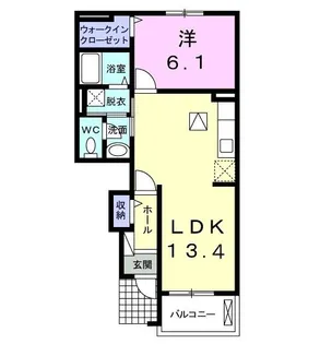 サクラスクエア イースト【1階】の間取り