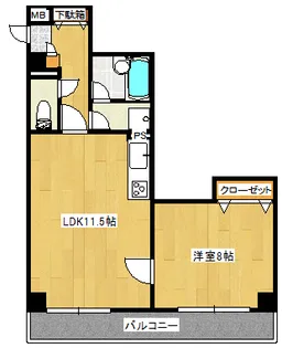 ラ・ミューズ【3階】の間取り